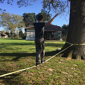Slackline - activité dans les Landes Slackline - activité dans les Landes