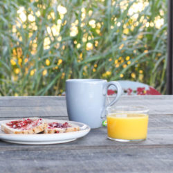 Petit déjeuner dans les landes
