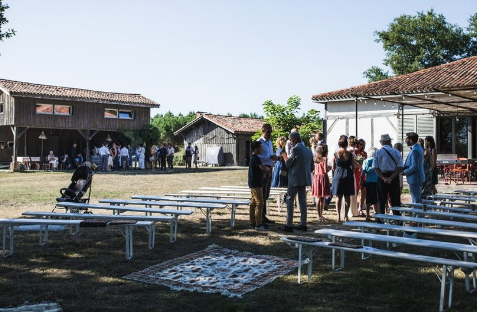 Cérémonie de mariage dans les Landes à la Canopée - Clémentine et Adrien