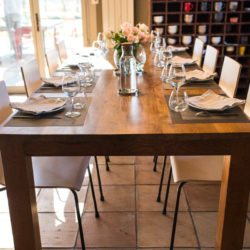 Table de réception pour séminaire